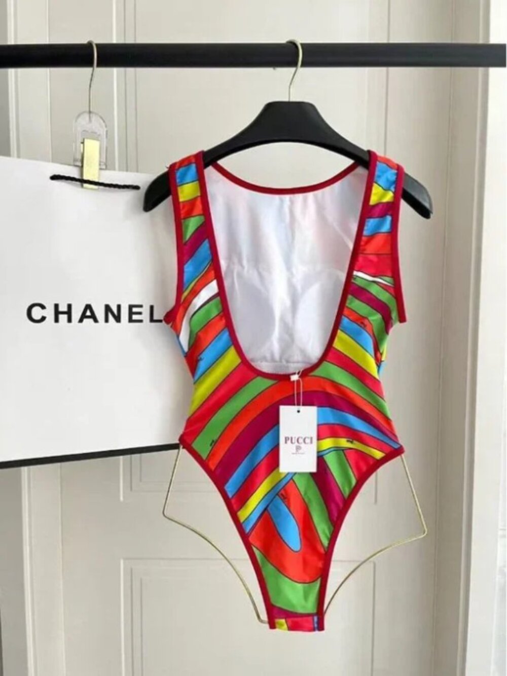 Emilio Pucci Multicolor One Piece Swimsuit - Picture 4 of 6